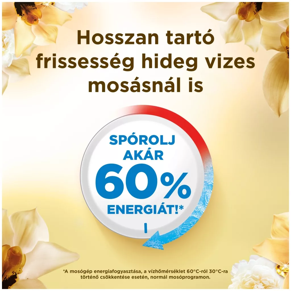 Lenor Vanilla Orchid & Golden Amber folyékony mosószer 3x4 liter (240 mosás)