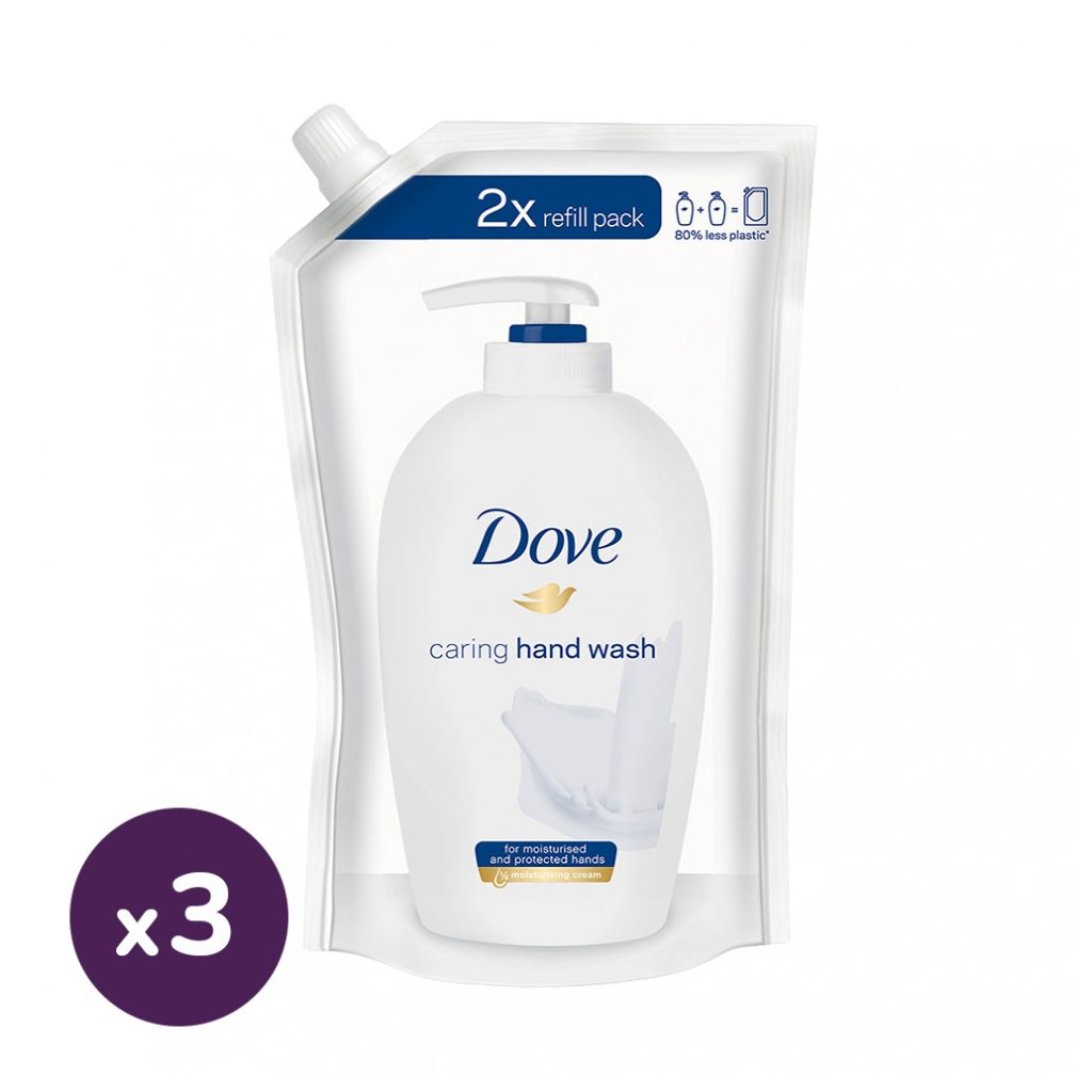 Dove Deeply Nourishing folyékony szappan utántöltő 3x500 ml