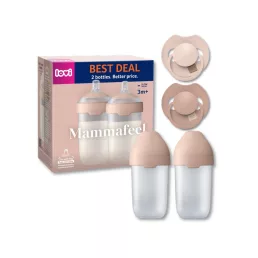   LOVI Mammafeel dupla cumisüveg szett 250 ml + PRIME cumi 6-18 hó (bőrszínű)