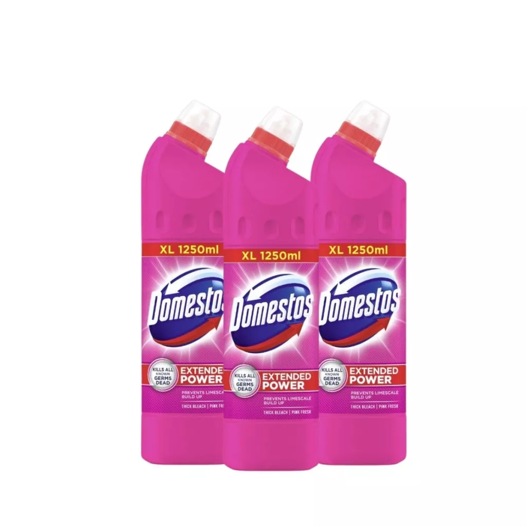 Domestos fertőtlenítő hatású tisztítószer, Pink Fresh (3x1250 ml)