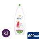 Dove Care Nature Glowing krémtusfürdő lótuszvirág kivonattal és rizsvízzel 3x600 ml