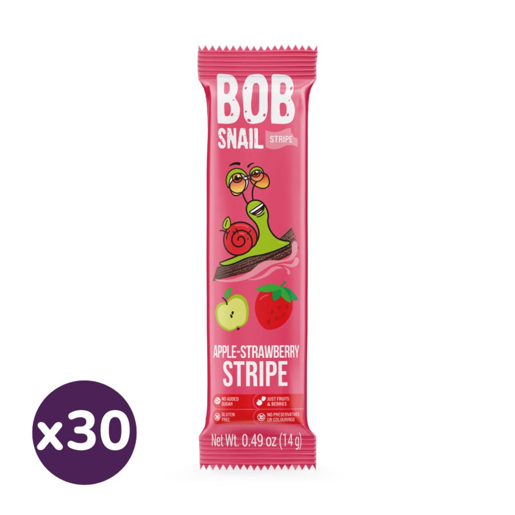 Bob Snail alma-eper gyümölcsszelet (30x14 g)