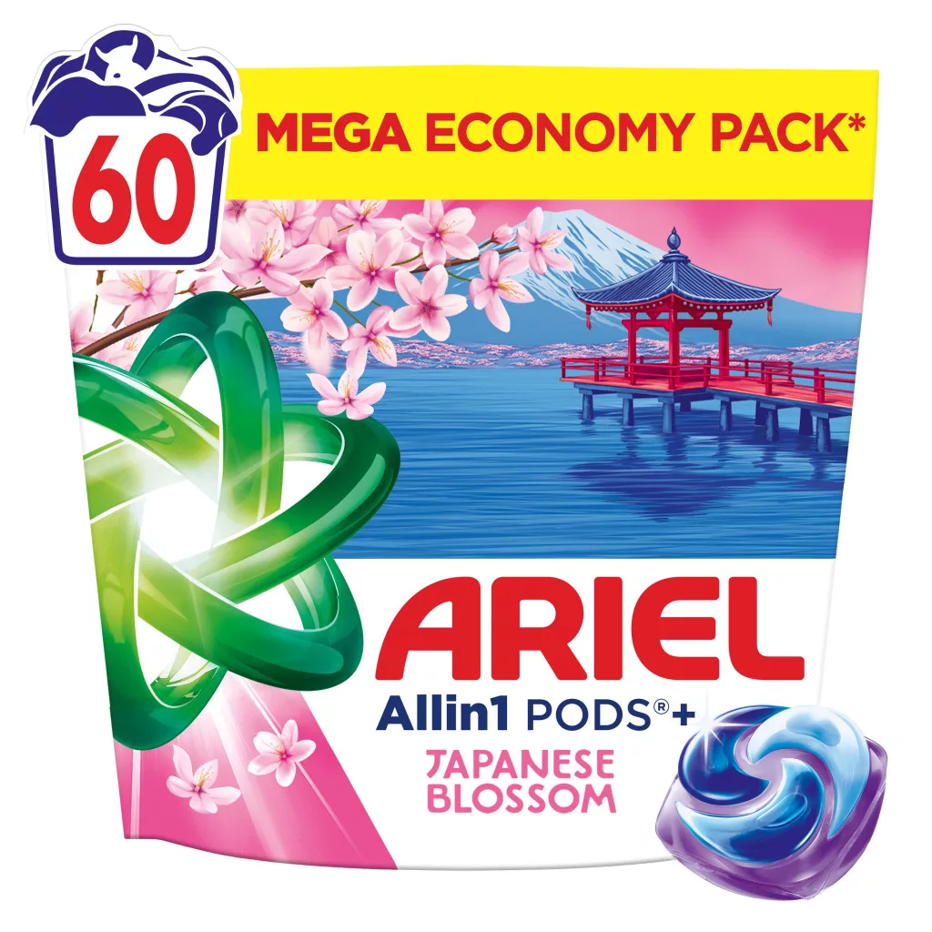 Ariel All-in-1 PODS+ Mosókapszula Japanese Blossom (2x60 db)