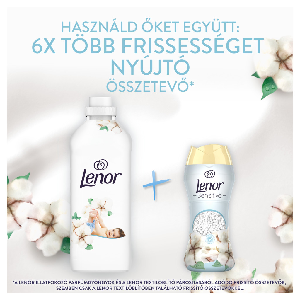 Lenor Öblítő Cotton Fresh 118 mosáshoz (4x1239 ml)