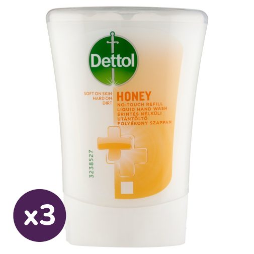 Dettol folyékony szappan utántöltő, Méz (3x250 ml)