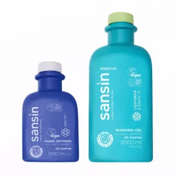   Sansin Summer Essence sensitive mosógél (2 liter) + Arctic fabric softener öblítő (1 liter)