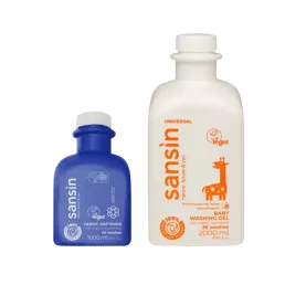   Sansin Sansin Baby Universal mosógél (2 liter) + Sansin Arctic fabric softener öblítő (1 liter)