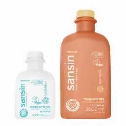   Sansin Heat Flow colour mosógél (2 liter) + Caribbean fabric softener öblítő (1 liter)