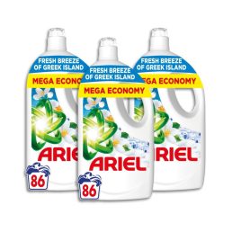   INGYENES SZÁLLÍTÁS - Ariel Greek Island folyékony mosószer 3x3,87 liter (258 mosás)