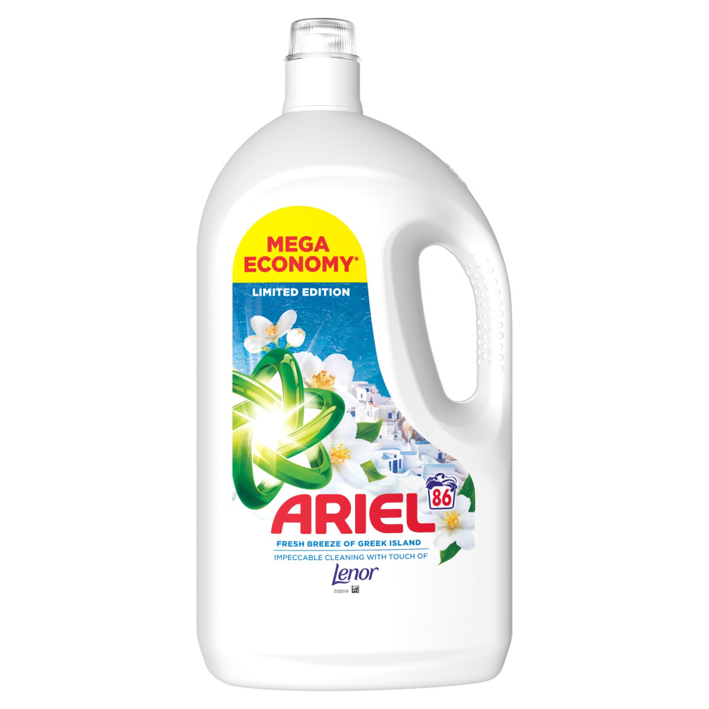 INGYENES SZÁLLÍTÁS - Ariel Greek Island folyékony mosószer 3x3,87 liter (258 mosás)