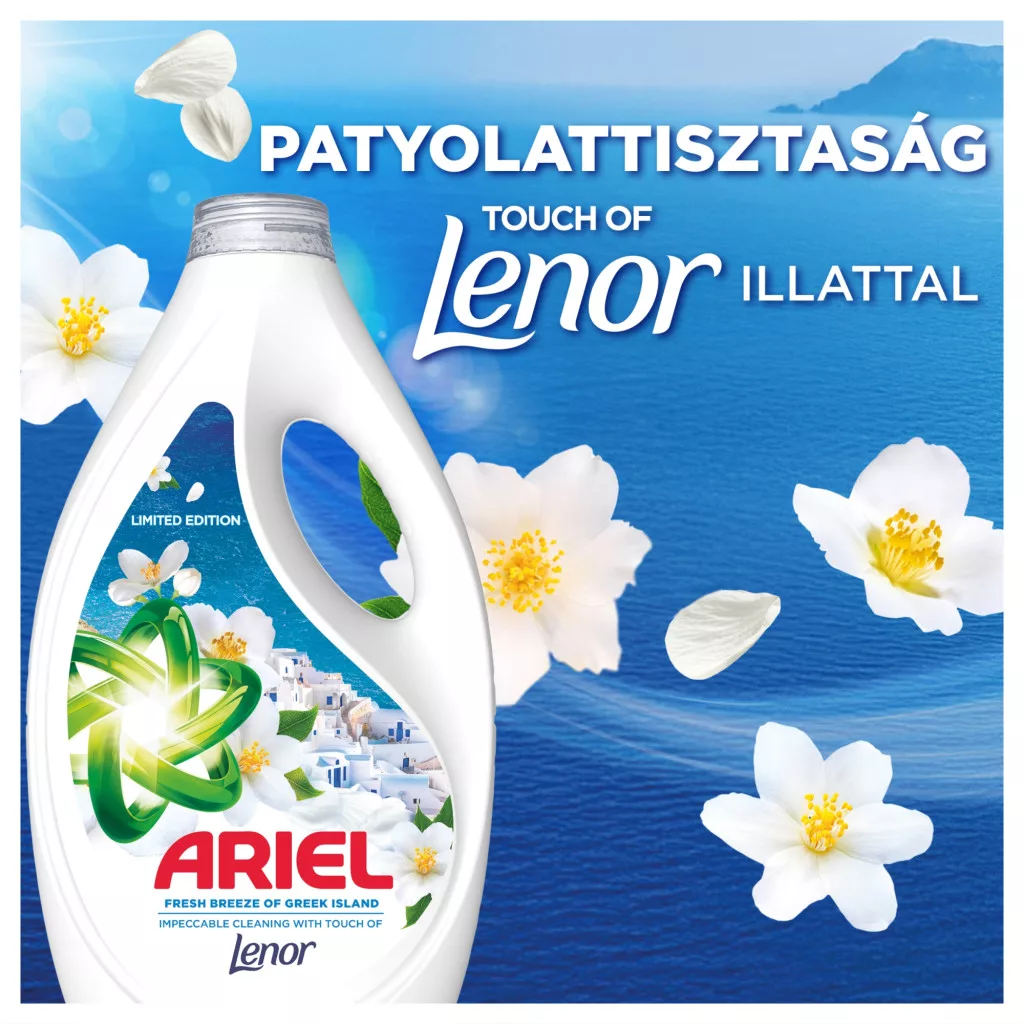 Ariel Greek Island folyékony mosószer 4x1,8 liter (160 mosás)