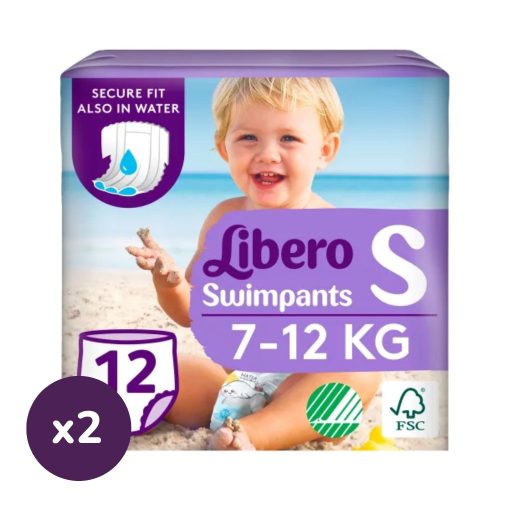 Libero Swimpants small úszópelenka 7-12 kg, 24 db