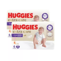 Huggies Extra Care bugyipelenka 6, 15-25 kg, 60 db