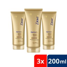   Dove DermaSpa Summer Revived önbarnító testápoló világos-normál bőrre (3x200 ml)