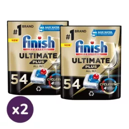   Finish Powerball Ultimate Plus All in 1 mosogatógép-kapszula, regular (2x54 db)