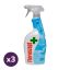 Flóraszept fürdőszobai tisztító spray, vízkőoldásra (3x750 ml)