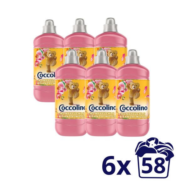 Coccolino Honeysuckle & Sandalwood öblítő 6x1450 ml (348 mosás)