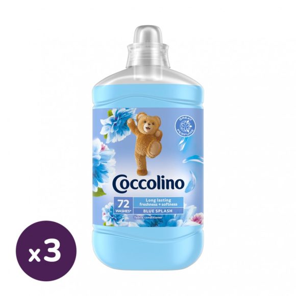 Coccolino Blue Splash öblítő 3x1800 ml (216 mosás)