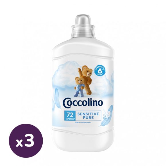 Coccolino Sensitive Pure öblítő 3x1800 ml (216 mosás)