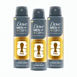  Dove Men+ Care Active Comfort FIFA LTD izzadásgátló aeroszol (3x150 ml)