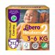 Libero Newborn 2 pelenka, 3-6 kg, MÁSFÉL HAVI PELENKACSOMAG 312 db + ajándék pelenka minta