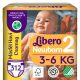 Libero Newborn 2 pelenka, 3-6 kg, MÁSFÉL HAVI PELENKACSOMAG 312 db + ajándék pelenka minta