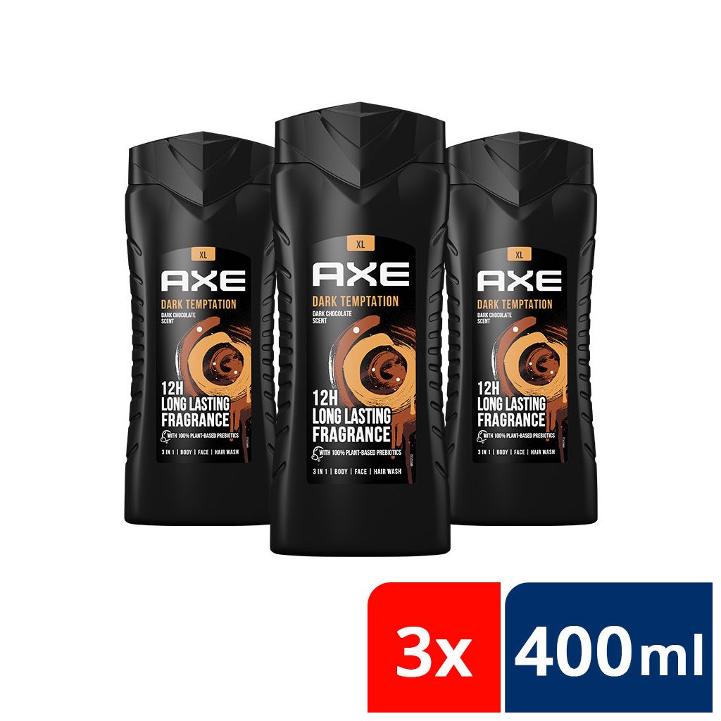 AXE tusfürdő Dark Temptation (3x400 ml)