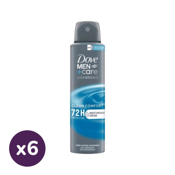Dove Men+Care Clean Comfort izzadásgátló aeroszol (6x150 ml)