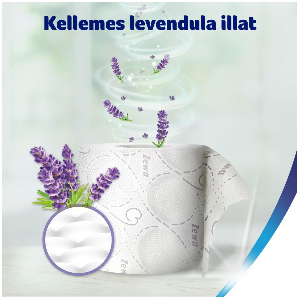 Zewa Deluxe Lavender Dreams 3 rétegű toalettpapír (3x24 tekercs)