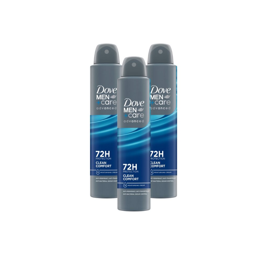 Dove Men+Care Advanced Clean Comfort izzadásgátló (3x200 ml)