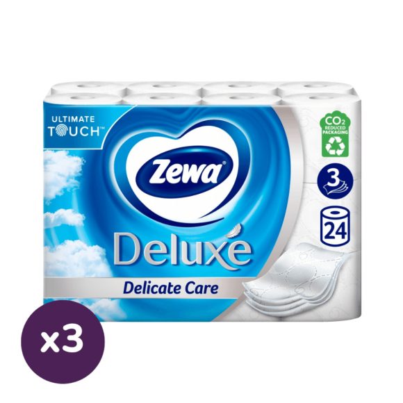 Zewa Deluxe Delicate Care 3 rétegű toalettpapír (3x24 tekercs)