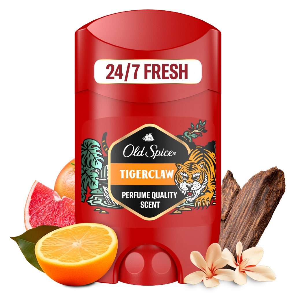 Old Spice Tiger Claw stift dezodor férfiaknak (3x65 ml)