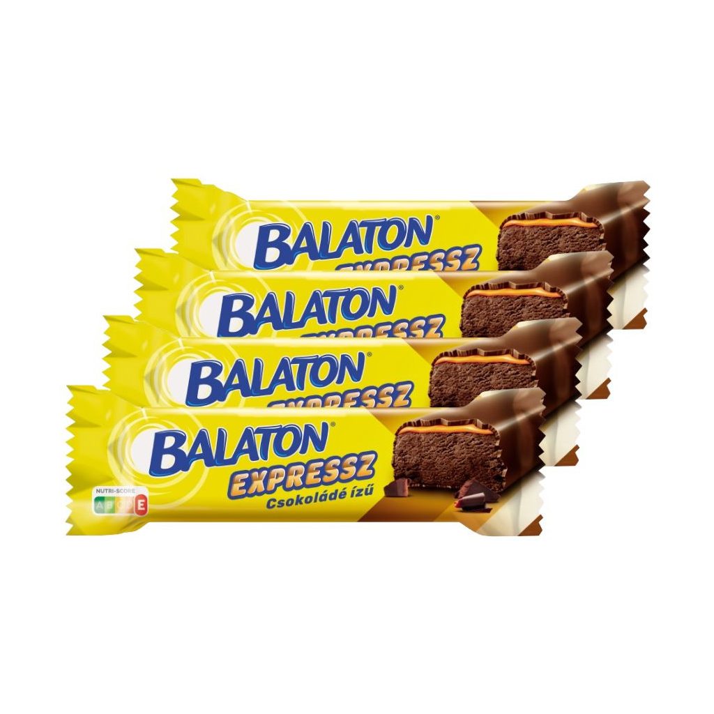 Balaton Expressz étcsokoládéval mártott csokoládé ízű szelet karamellel (4x35 g)