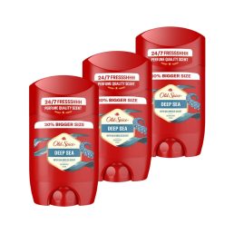 Old Spice Deep Sea stift dezodor férfiaknak (3x65 ml)