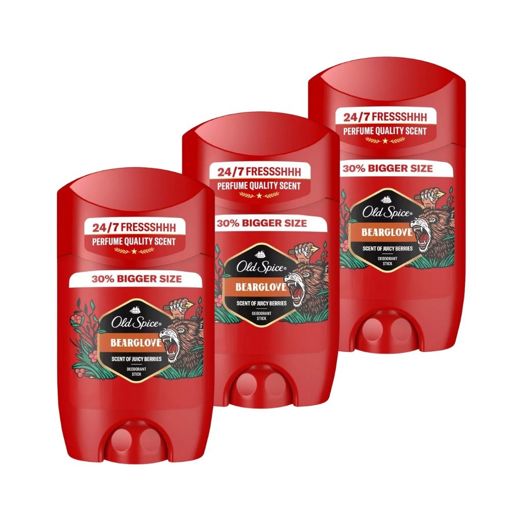 Old Spice Bearglove stift dezodor férfiaknak (3x65 ml)