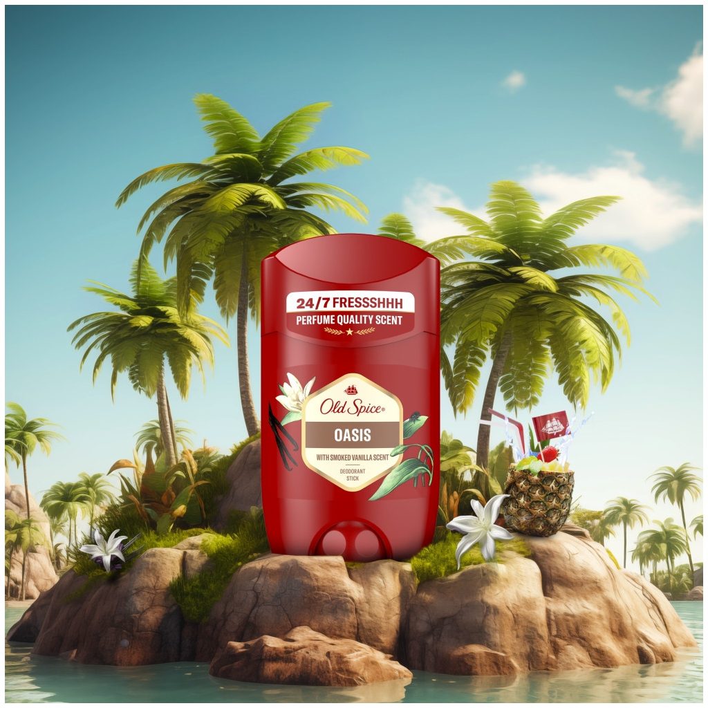 Old Spice Oasis stift dezodor férfiaknak (3x65 ml)