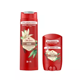   Old Spice Oasis tusfürdő (400 ml) + Old Spice Oasis stift dezodor férfiaknak (65 ml)