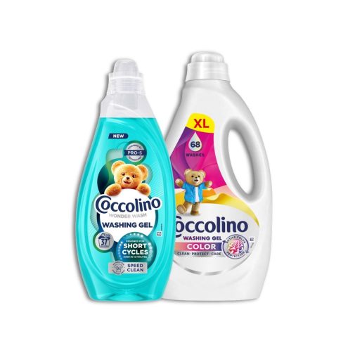 Coccolino Color mosógél + Wonder Wash Speed mosógél