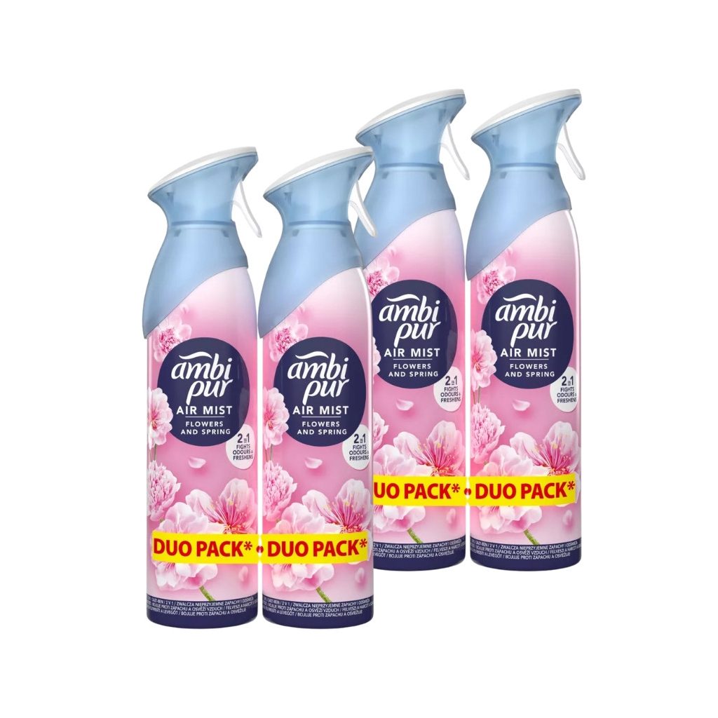 Ambi Pur Légfrissítő Spray Flowers & Spring (4x185 ml)
