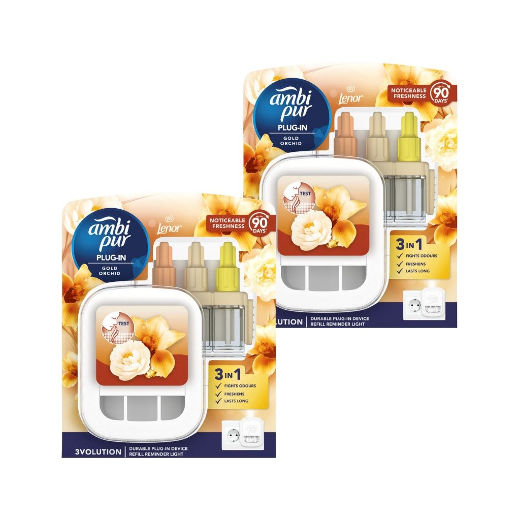Ambi Pur 3Volution Elektromos Légfrissítő Gold Orchid (2x20 ml)