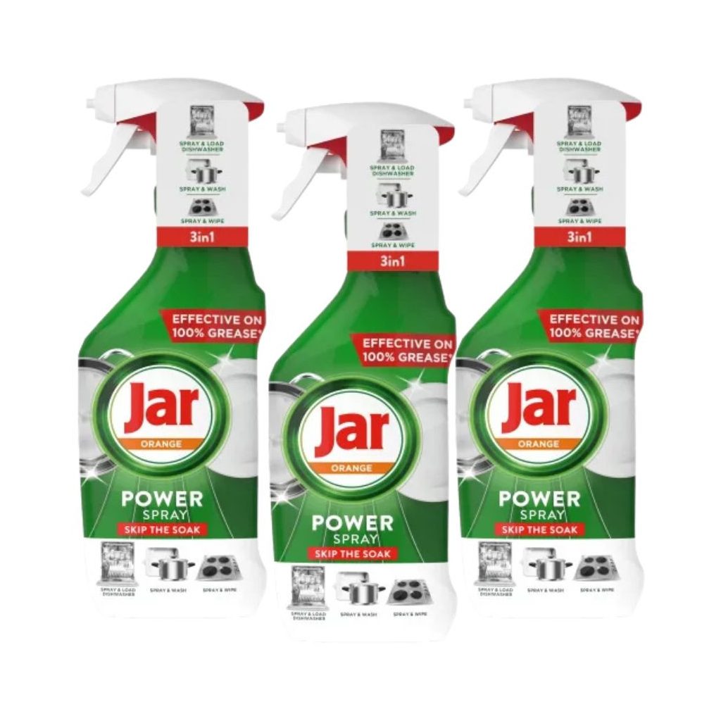 Jar Power Spray 3 az 1-ben tisztító spray narancs illattal (3x500 ml)