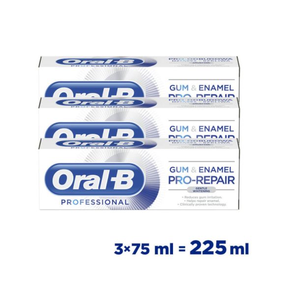 Oral-B Professional fogínyvédő és zománchelyreállító fogkrém (3x75 ml)