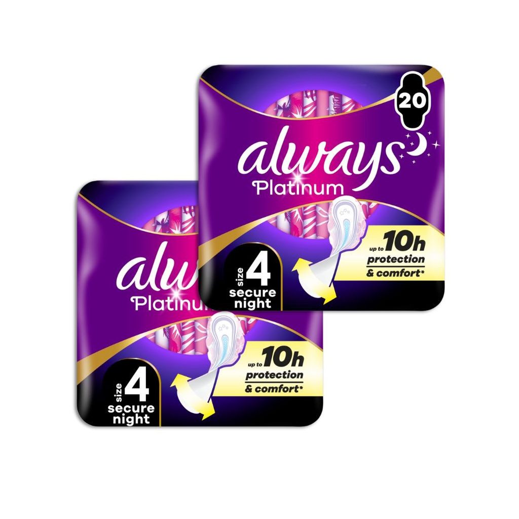 Always Platinum Secure Night betét 4-es méret (2x20 db)