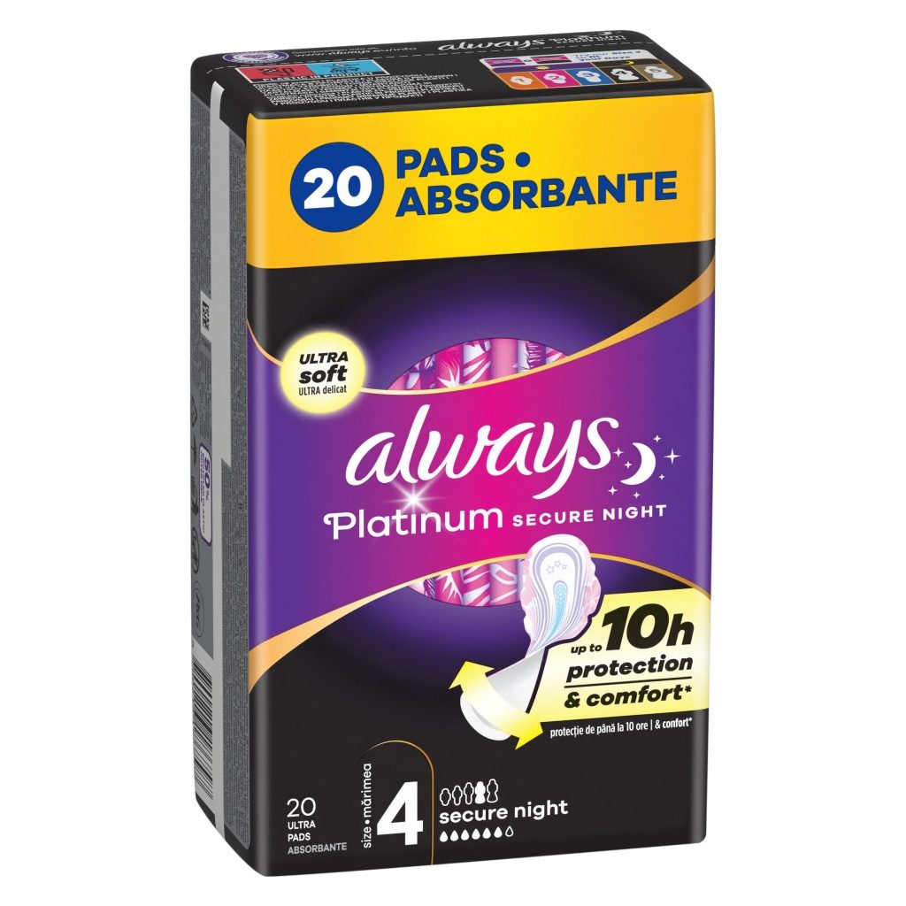 Always Platinum Secure Night betét 4-es méret (2x20 db)