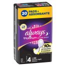 Always Platinum Secure Night betét 4-es méret (2x20 db)