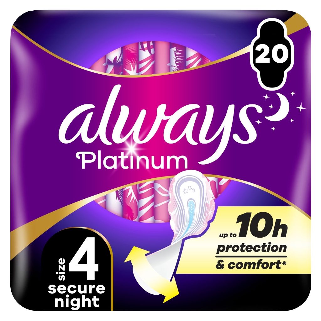 Always Platinum Secure Night betét 4-es méret (2x20 db)