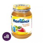 Hamánek bébidesszert alma-mangó, 4 hó+ (8x190g)