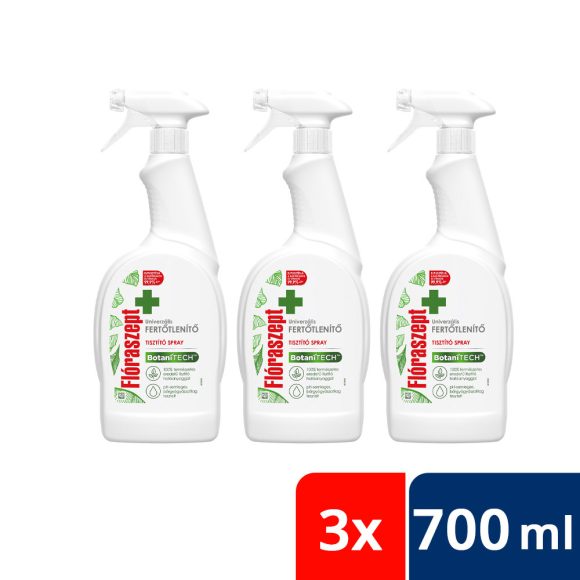 Flóraszept Botanitech univerzális fertőtlenítő spray 3x700 ml