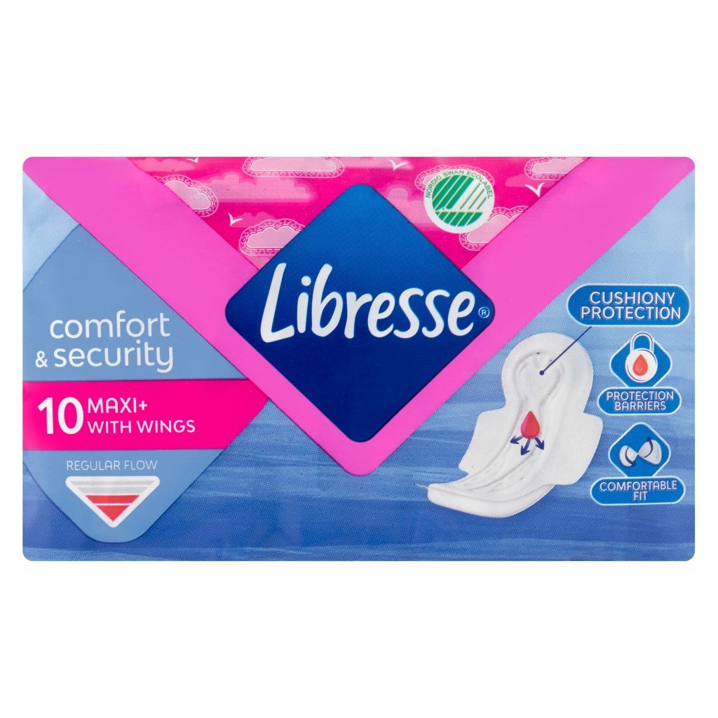 Libresse Maxi+ szárnyas egészségügyi betét (2x10 db)