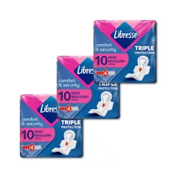 Libresse Maxi+ szárnyas egészségügyi betét (3x10 db)